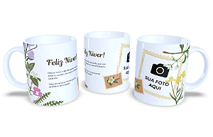 Caneca de Feliz Aniversário (1 foto)