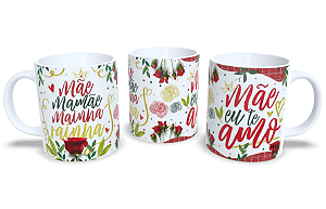 Caneca florida - dia das mães