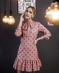 VESTIDO POÁ ROSA