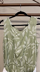 VESTIDO MIDI ESTAMPADO VERDE