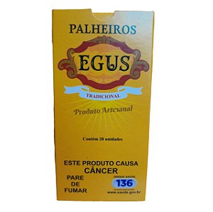 Cigarro Palheiro Egus Tradicional caixa com 10 Carteiras