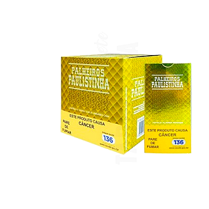 Cigarro Palheiro Paulistinha Ouro Caixa com 10 Carteiras