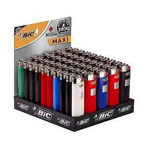 Isqueiro Bic Maxi Cartela com 12 unidades