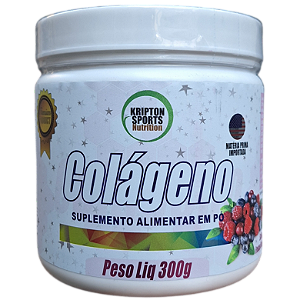 Colágeno em pó 300 gramas frutas vermelhas