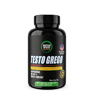 Testo Grego 60 Cápsulas Suplemento Kripton Sports