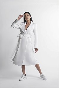 Trench coat com faixa na cintura Venus