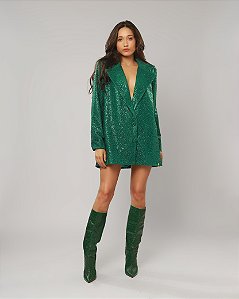 Blazer oversized brilhante Circus Plus