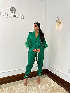 Calça Alfaiataria verde Vênus