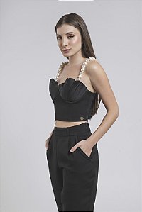 Top com bojo drapeado Venus