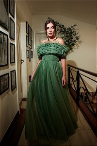 Vestido com pala Cápsula