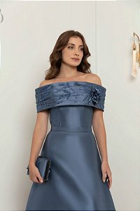 VESTIDO BORDADO FLORES CÁPSULA