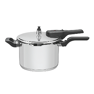 Panela de Pressão 4,5L Tramontina Brava Aço Inox com Fundo Triplo