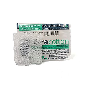 Compressa De Gaze 11f Estéril 7,5 X 7,5 Com 10 Unidades 12cm X 27cm - Ultra Cotton