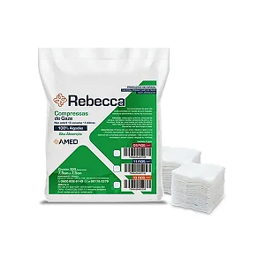 Compressa De Gaze 7,5 X 7,5 11f Com 500 Unidades 13cm X 24cm Rebecca - Amed