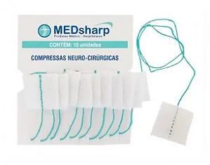 Compressa Neuro Cirurgica 13 X 25 - Med Sharp