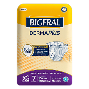Fralda Descartavel Xg Derma Plus Adulto Pct 7 - Bigfral