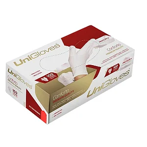 Luva Lisa Powerder Free P Sem Pó 100 Unidades - Uniglove