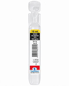 Cloreto De Potassio 15% 10ml - Samtec