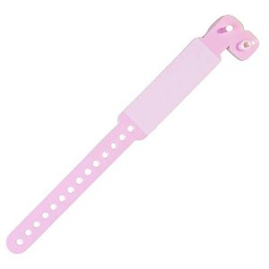Pulseira Rosa De Identificação Mãe / Filho 50 Unidades - Wiltex
