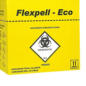 Caixa Coletora Eco 7l Para Material Perfurocortante - Flexpell