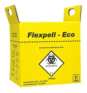 Caixa Coletora Eco 13l Para Material Perfurocortante - Flexpell