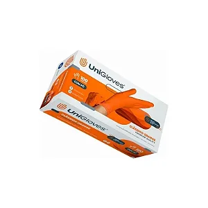 Luva Procedimento Laranja G Com Po - Uniglove