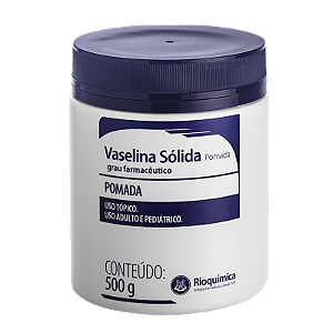Vaselina Solida Pomada 500g - Rioquimica