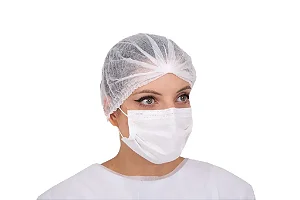 Touca Descartavel 10G Branca Com Elastico 100 Unidades - Dmi Descartaveis