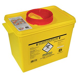 Balde Coletor Rigido 7,0l Perfurocortante Impermeavel Amarelo - Descarpack