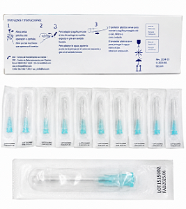 Agulha Descartável Hipodérmica 23g 25x0,6 Com 100 Unidades Bd