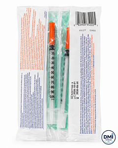 Seringa Ultra Fine 1,0ml Com Agulha 6 X 0,25 - Bd CAIXA / 10 UND