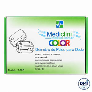 Oxímetro de Pulso para Dedo Mediclini Color LT-F20 - Mediclini