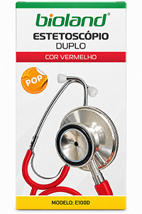 Estetoscopio Duosonic Vermelho E100d - Bioland