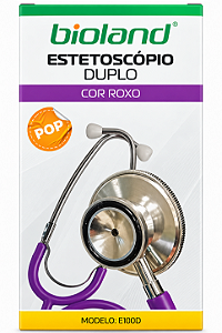 Estetoscópio Pop Duplo E100D Roxo - BIOLAND