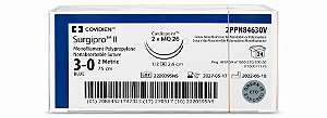 Surgipro II 3-0 75cm 2 Agulhas MQ26 2,6cm Ref. 2PPN84630V Cx/24 - COVIDIEN
