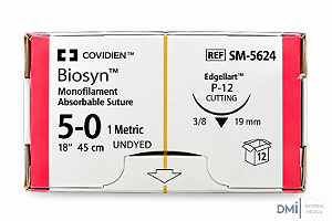 Biosyn Inc. 5-0 45cm - 3/8 Cir Triang 19mm Ref. Sm5624 Cx12 - Covidien