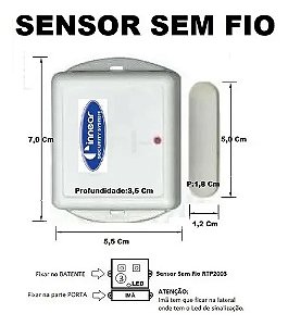 SENSOR SEM FIO RTP 2003 - INNEAR