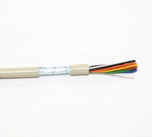 CABO MANGA 06X22AWG 300V 70ºC BF - VD PL ROLO COM 100 METROS - Spar Flex