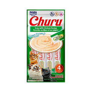 Churu Cat Atum Com Galinha 56g