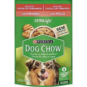 Dog Chow Sachê Adultos Todos Os Tamanhos Frango 100g