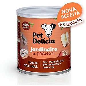 Pet Delícia Cão Adulto Jardineira De Frango 320g