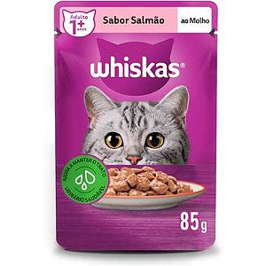 Whiskas Sachê Sabor Salmão Ao Molho 85g