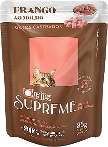 Quatree Supreme Sache Gatos Castrados Adultos Frango 85g