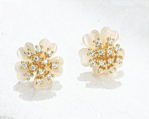 BRINCO FLOR OLHO DE GATO