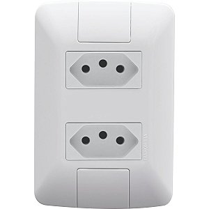 CJ 2 TOMADAS 2P+T 10A/250V ARIA BRA