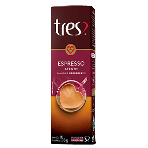 Cápsula De Café Espresso Atento 3 Corações Caixa 10 Unidades