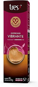 Cápsula De Café Espresso Vibrante 3 Corações Caixa 10 UND