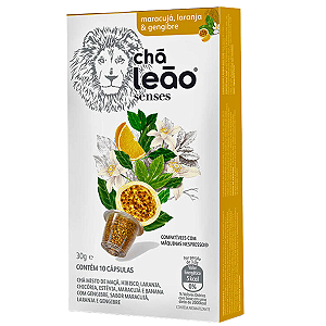 Cápsula De Chá Maracujá, Laranja E Gengibre Leão Senses Caixa 10 UND