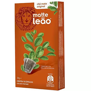Cápsula De Chá Leão Mate Original Caixa 10 Unidades