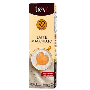 Cápsula Café Com Leite Em Latte Macchiato Caixa 10 Unidades